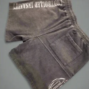 Controlled Blackout Stone Washed Shorts