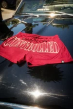 Controlled Cherry Red Mesh 3.5 Shorts