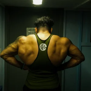 Controlled Insanity Army Green Iron Therapy Heavyweight Tank Top D