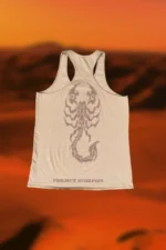 Controlled Insanity Beige Scorpion Acid Wash Stringer