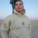 Controlled Insanity Beige Tactical Scorpion Hoodie