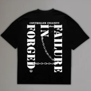 Controlled Insanity Black Fif Chained Tee D