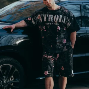 Controlled Insanity Cherry Blossom Sweat Shorts