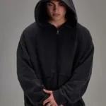 Controlled Insanity Embossed Black Heavyweight Zip up
