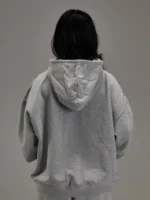 Controlled Insanity Heather Grey Heavyweight Zip Up d