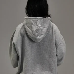 Controlled Insanity Heather Grey Heavyweight Zip Up d