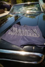 Controlled Navy Blue Mesh 3.5 Shorts
