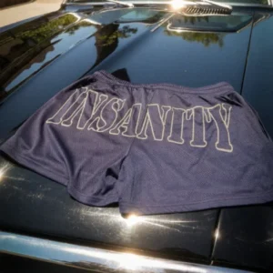 Controlled Navy Blue Mesh 3.5 Shorts d